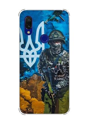 Чехол с утолщёнными углами на xiaomi redmi 7 :: защитник /принт 349/