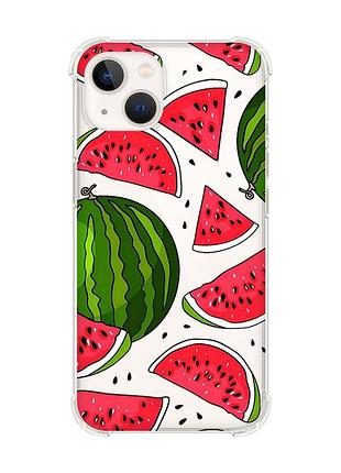 Чохол із потовщеними кутами на iphone 14 plus :: кавуни (принт 341)