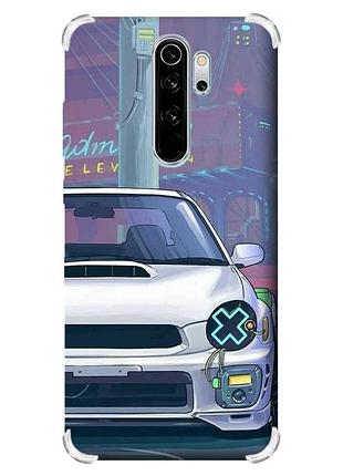 Чохол з потовщеними кутами на xiaomi redmi note 8 pro :: авто аніме (принт 239)