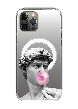 Магнітний чохол на iphone 12 pro max із підтримкою magsafe :: скульптура (принт 352)