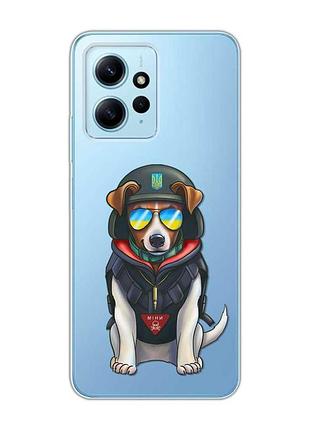 Прозорий чохол на xiaomi redmi note 12 4g патрон (принт 4)
