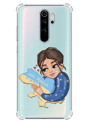 Чехол с утолщёнными углами на xiaomi redmi note 8 pro :: моя украина (принт 2)
