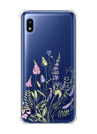 Чехол с утолщёнными углами для samsung galaxy a10 (2019)/a105 :: цветочная идиллия (принт 382)