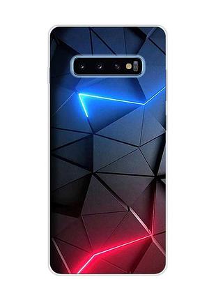 Чехол на samsung galaxy s10 plus :: рельефный фон (принт 36)