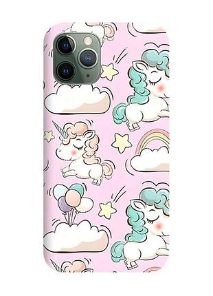 Чехол на iphone 12/12 pro :: единороги (принт 106)