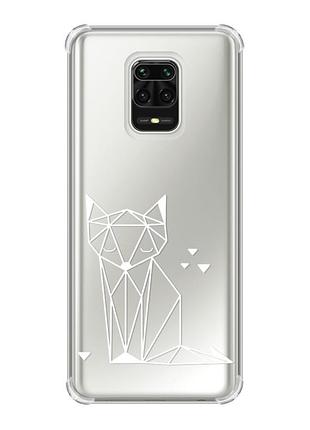 Чохол з потовщеними кутами на xiaomi redmi note 9 pro/ 9s/ 9 pro max :: лисиця (принт 127)