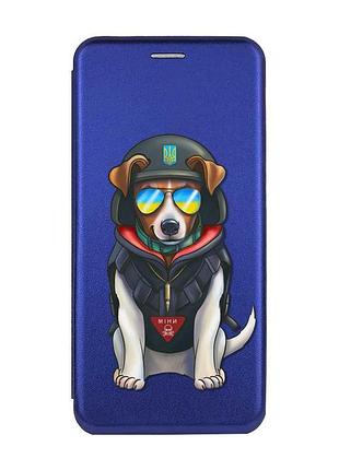 Чохол-книжка з малюнком для xiaomi redmi note 13 4g синій :: пес патрон (принт 4)
