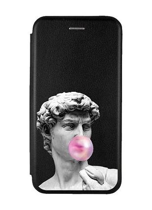 Чохол-книжка з малюнком для samsung galaxy a12 чорний :: скульптура (принт 352)