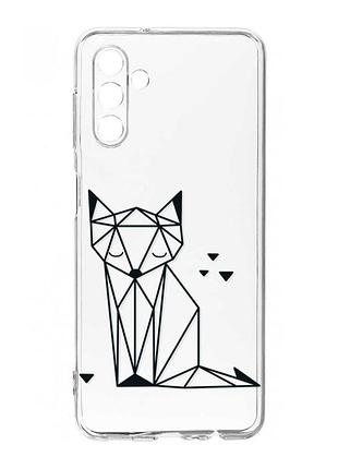 Прозорий чохол на samsung galaxy a54 5g / a546 :: лисиця (принт 126)