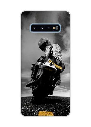 Чехол на samsung galaxy s10 plus :: мото (принт 69)