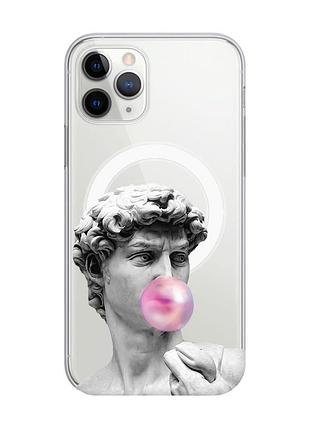 Магнитный чехол на iphone 11 pro max с поддержкой magsafe :: скульптура (принт 352)
