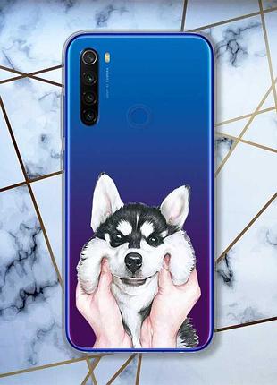 Прозорий чохол на xiaomi redmi note 8t мордочка принт 121