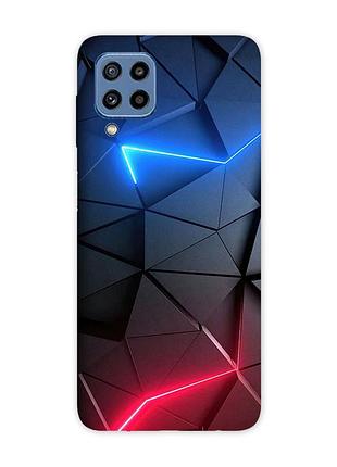 Чехол на samsung galaxy m32 / m22 / a22 4g рельефный фон (принт 36)