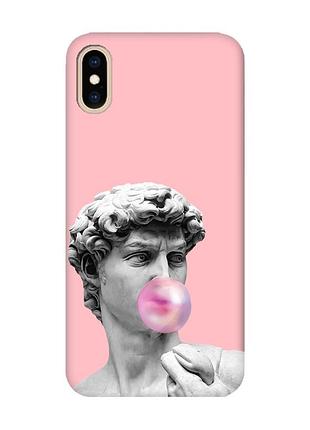 Матовый розовый чехол на iphone xs max :: скульптура (принт 352)