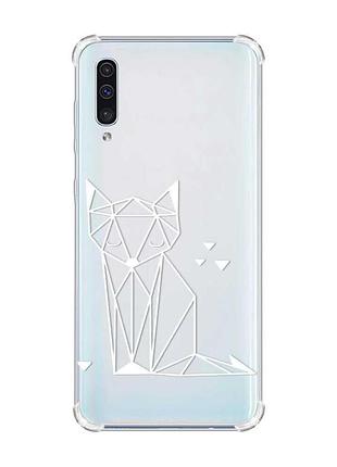 Чохол з потовщеними кутами на samsung galaxy а50 (2019) а505 :: лисиця (принт 127)