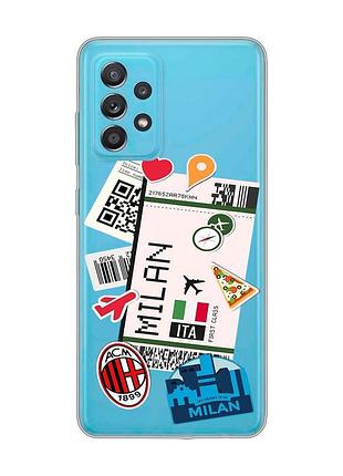 Прозорий чохол на samsung galaxy a52 :: подорожі. італія (принт 325)