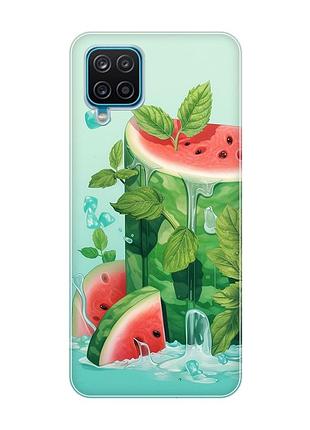 Чехол на samsung galaxy a12 4g :: арбузный айсберг (принт 339)