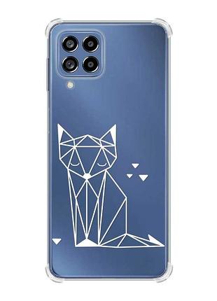 Чохол з потовщеними кутами на samsung galaxy m53 (m536) 5g :: лисиця (принт 127)