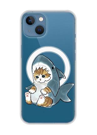 Магнитный чехол на iphone 13 (6.1) с поддержкой magsafe :: котёнок (принт 120)