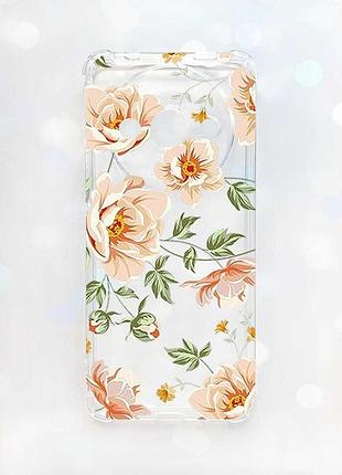 Чехол с утолщёнными углами на xiaomi redmi a3 :: цветы пастельные (принт 277)