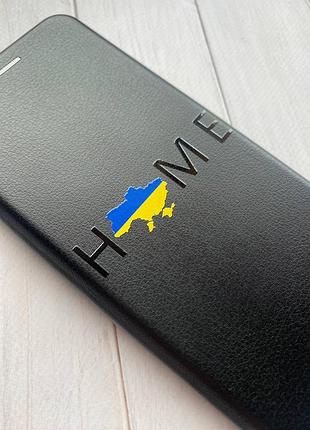 Чехол-книжка с рисунком для xiaomi redmi note 10/note 10s чёрный :: дом украина (принт 72) 2