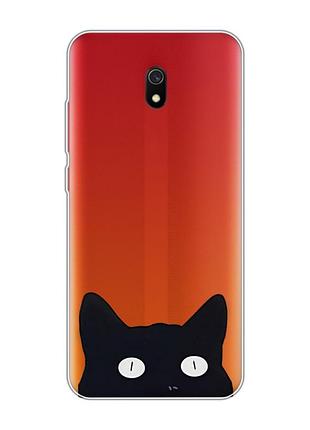 Прозрачный чехол на xiaomi redmi 8a :: кошечка (принт 119)
