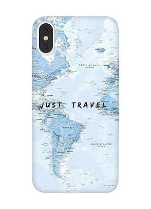 Чехол на iphone x/xs :: путешествия. карта (принт 323)