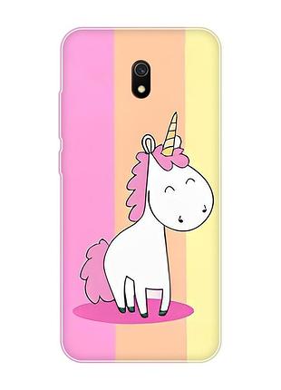 Чехол на xiaomi redmi 8a :: единорог (принт 104)