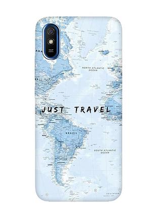 Чохол на xiaomi redmi 9a :: подорожі. карта (принт 323)