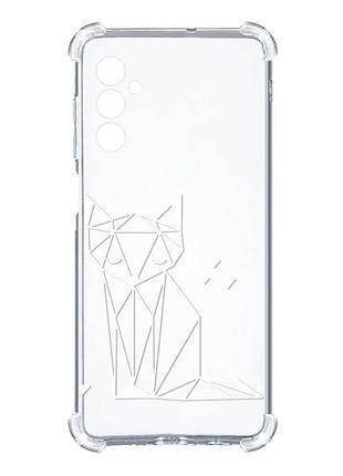 Чохол з потовщеними кутами на samsung galaxy a25 (a256) :: лисиця (принт 127)