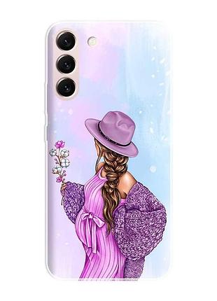 Чехол на samsung galaxy s22 :: в ожидании девочки (принт 223)