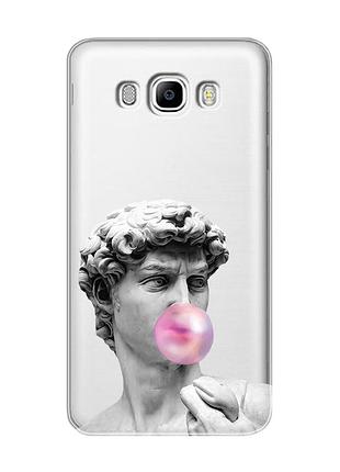 Прозрачный чехол на samsung galaxy j7(2016) j710 :: скульптура (принт 352)
