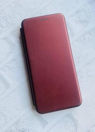 Чехол-книжка для xiaomi redmi note 10 pro/10 pro max бордовый
