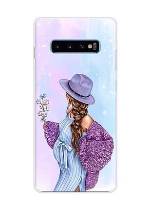 Чехол на samsung galaxy s10 plus :: в ожидании мальчика (принт 222)