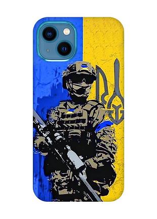 Чехол на iphone 13 mini :: солдат (принт 350)