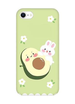Чехол на iphone 7/8/se 2020 :: авокадо и зайчонок (принт 311)