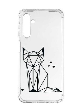 Чохол з потовщеними кутами на samsung galaxy a16 5g лисиця (принт 126)