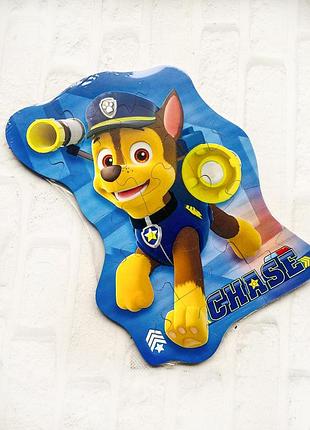 Дерев'яні пазли гонщик чейз (chase) щенячий патруль (з 14 елементів)