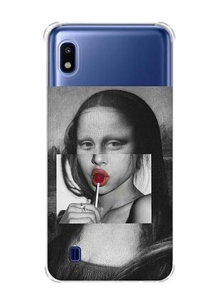 Чохол з потовщеними кутами на samsung galaxy a10 (2019)/a105 :: сучасна мона ліза (принт 351)