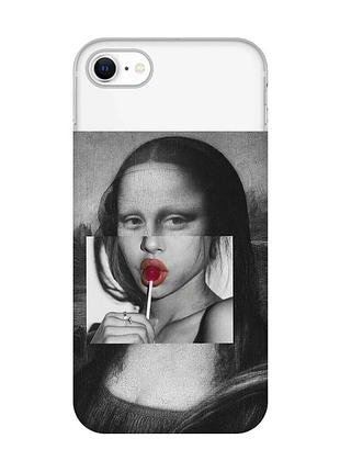 Чехол на iphone 7/8/se 2020 :: современная мона лиза (принт 351)