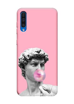 Матовий рожевий чохол на samsung galaxy a50 (2019) a505/a30s :: скульптура (принт 352)