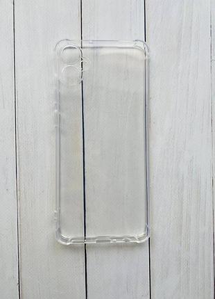 Прозорий силіконовий чохол з потовщеними кутами samsung galaxy a05 / a055
