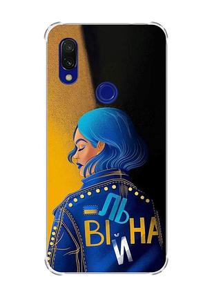 Чехол с утолщёнными углами на xiaomi redmi 7 :: вольная /принт 252/