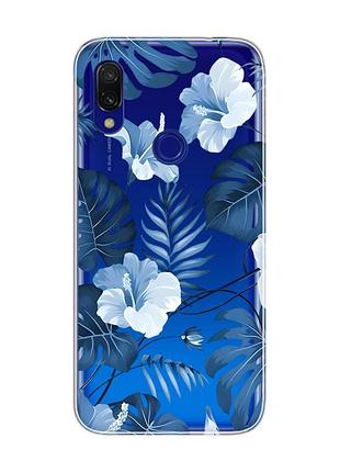 Прозорий чохол на xiaomi redmi 7 :: тропіки /принт 373/
