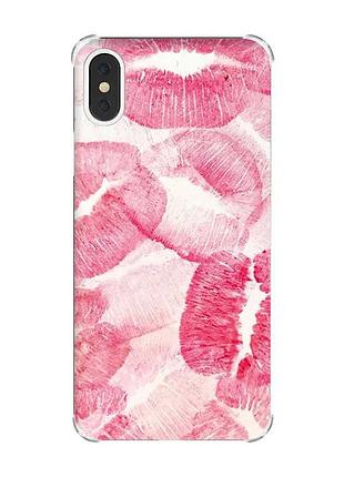 Чохол з потовщеними кутами на iphone x/xs :: цьомики (принт 93)