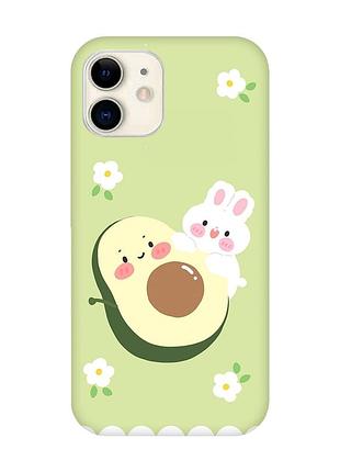 Чохол на iphone 12 mini :: авокадо і зайченя (принт 311)