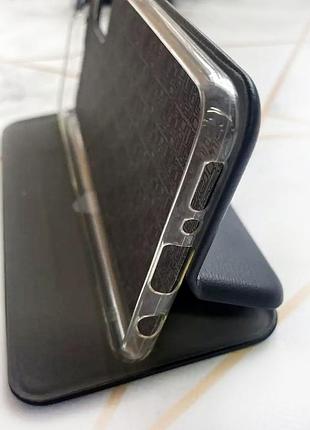 Чехол-книжка с рисунком для samsung galaxy а31 черный; девушка с пионами (принт 11) 5