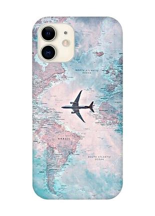 Чохол на iphone 12 mini :: подорожі. карта (принт 317)