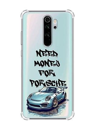 Чехол с утолщёнными углами на xiaomi redmi note 8 pro :: хочу порше (принт 385)