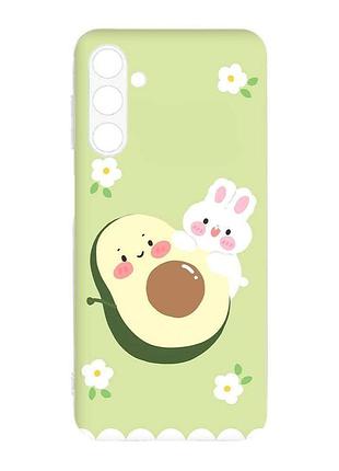 Чехол для samsung galaxy m14 :: авокадо и зайчонок (принт 311)